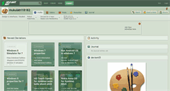 Desktop Screenshot of mukulatri18182.deviantart.com