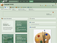 Tablet Screenshot of mukulatri18182.deviantart.com