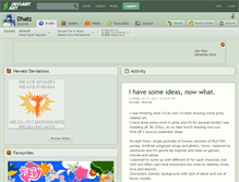 Tablet Screenshot of dhatz.deviantart.com