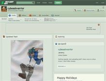 Tablet Screenshot of cybeastwarrior.deviantart.com