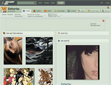 Tablet Screenshot of elesorriso.deviantart.com
