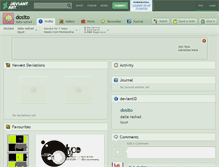 Tablet Screenshot of dosito.deviantart.com