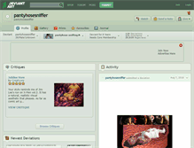 Tablet Screenshot of pantyhosesniffer.deviantart.com