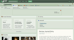 Desktop Screenshot of communicon.deviantart.com