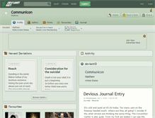 Tablet Screenshot of communicon.deviantart.com