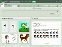 Tablet Screenshot of htfcloudy.deviantart.com