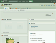 Tablet Screenshot of getoutfrogplz.deviantart.com