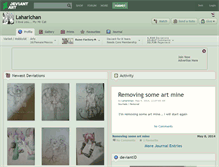 Tablet Screenshot of laharlchan.deviantart.com