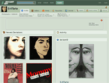 Tablet Screenshot of eviltarte.deviantart.com