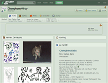 Tablet Screenshot of cherryberrykirby.deviantart.com