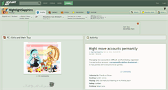 Desktop Screenshot of nightlightsapphire.deviantart.com