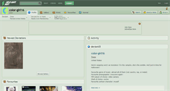 Desktop Screenshot of color-girl16.deviantart.com