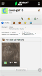Mobile Screenshot of color-girl16.deviantart.com