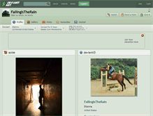 Tablet Screenshot of fallingistherain.deviantart.com