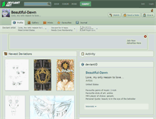 Tablet Screenshot of beautiful-dawn.deviantart.com