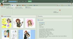 Desktop Screenshot of bunnymew.deviantart.com