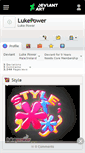 Mobile Screenshot of lukepower.deviantart.com