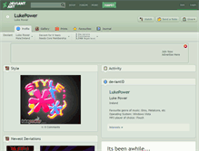 Tablet Screenshot of lukepower.deviantart.com