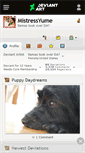 Mobile Screenshot of mistressyume.deviantart.com