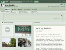 Tablet Screenshot of neko-kaioshin.deviantart.com