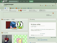 Tablet Screenshot of cookiechomper.deviantart.com