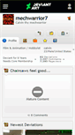 Mobile Screenshot of mechwarrior7.deviantart.com