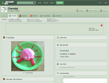 Tablet Screenshot of chemdat.deviantart.com