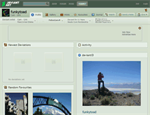 Tablet Screenshot of funkytoad.deviantart.com