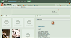 Desktop Screenshot of honeybunnie.deviantart.com