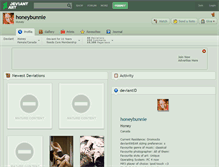 Tablet Screenshot of honeybunnie.deviantart.com
