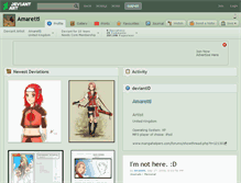 Tablet Screenshot of amaretti.deviantart.com