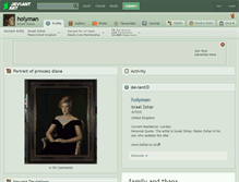 Tablet Screenshot of holyman.deviantart.com