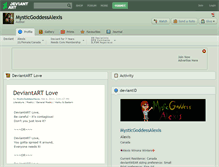 Tablet Screenshot of mysticgoddessalexis.deviantart.com