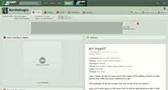 Desktop Screenshot of burnthedragon.deviantart.com