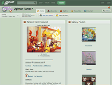Tablet Screenshot of digimon-tamer.deviantart.com