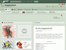 Tablet Screenshot of mangaskysketch.deviantart.com