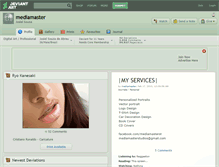 Tablet Screenshot of mediamaster.deviantart.com