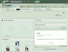 Tablet Screenshot of prodigy91.deviantart.com