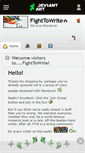 Mobile Screenshot of fighttowrite.deviantart.com