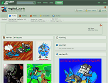 Tablet Screenshot of hogtiedlucario.deviantart.com