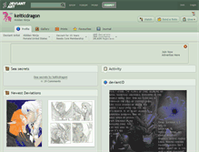 Tablet Screenshot of kelticdragon.deviantart.com