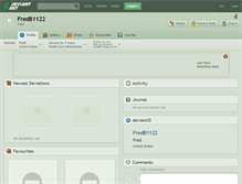 Tablet Screenshot of fredb1122.deviantart.com
