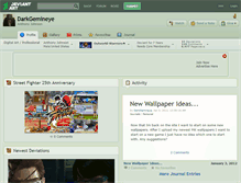Tablet Screenshot of darkgemineye.deviantart.com