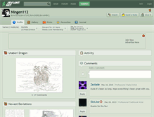 Tablet Screenshot of ningen112.deviantart.com