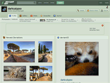 Tablet Screenshot of darkcalypso.deviantart.com