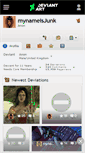 Mobile Screenshot of mynameisjunk.deviantart.com