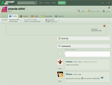 Tablet Screenshot of amanda-zkfski.deviantart.com
