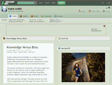 Tablet Screenshot of mare-wrath.deviantart.com