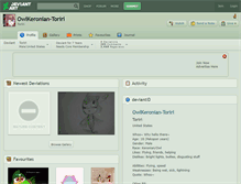 Tablet Screenshot of owlkeronian-toriri.deviantart.com