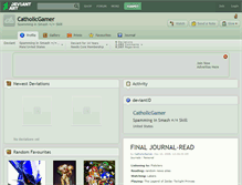 Tablet Screenshot of catholicgamer.deviantart.com